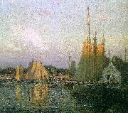 Evening in the Harbor Wilson Irvine